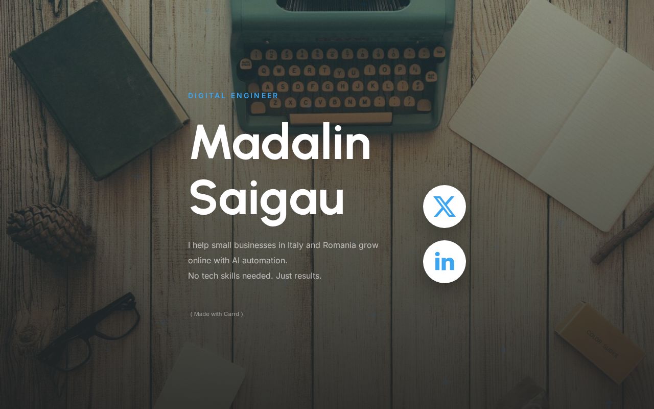 Carrd profile picture for @madalin